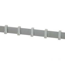 VIBO juego de 5 perchas blanco para paños y utensilio , AMPERLargo: 350Alto: 20Fondo: 120Juego de 5 perchas en ABS blanco, para introducir