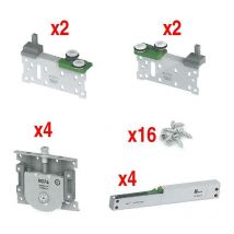 Mepa - kit herrajes roncade 2ptas 70kg amortiguador con freno amortiguado.