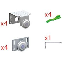 Mepa - Kit Herrajes Supra 2ptas Ext + Int Espesor 16 Espesor Puerta Max.16mm. Sgm 30 Ext/int