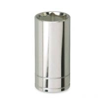 Alyco - llave vaso cuadradillo 1/4 boca hexagonal serie larga metrica m-13