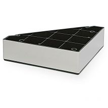 Q&q - pata escuadra plástico kade 120x120 h40 cromo no es pintada. recubierta lamina cromo.