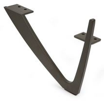 Q&q - Q&Q pata metálica venka h175 mano derecha acabado marrón , La pata metálica de 17,5 cm de altura, modelo Venka es una pata de mueble o sofá de