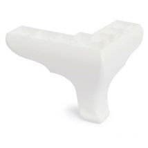 Q&Q pata okaliptus 140x140 h100 blanco mate , La pata para sofá blanco mate de plástico Okaliptus 140X140 es una pata de sofá o mueble de 10 cm de