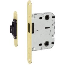 Picaporte magnético 70mm latonado – Cierre seguro y silencioso – Ideal para puertas y ventanas