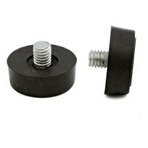 Herrajes Alk - pie nivelador m6x6mm h14 ø21 negro para las bases del proveedor 1190.