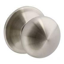 Herrajes Alk - pomo puerta chato opacio ø70 inoxidable , Pomo bola chato para puertas de entradaEste pomo chato fijo está diseñado para puertas de