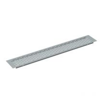 Rejilla ventilzación zócalo aluminio acabado cromo mate medida rejilla 450x70