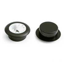 Hafele - rodillo giratoria rida d54-40mm plástico negro aro ø15 plast., carga 50kg rueda