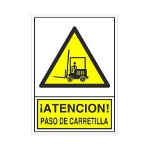 Duver - señal 325 plast.490x345''paso carretilla'' atencion paso carretilla