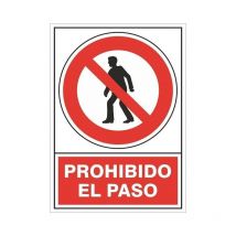 Señal 410 plast.420x300 ''prohib.el paso'' , 0UNIDADES - Duver