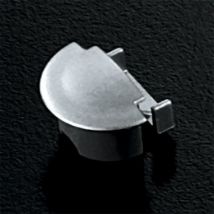 Tapa final perfil abs aluminio slim-e , tapa ABSColor aluminio Ral 9006. Para introducir a los laterales del perfil.Ideal para fabricar su propia l