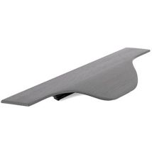 Tirador embutir vector gris cepillado largo long. 147 mm. - Viefe