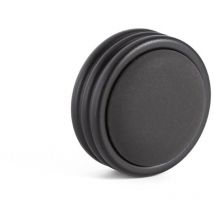 Tirador zamak/porcelana modelo tabor acabado negro distancia 0mm-1 agujero