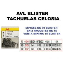 AVL - blister tachuelas celosia negra 16x19 0932 (caja 15 unidades)
