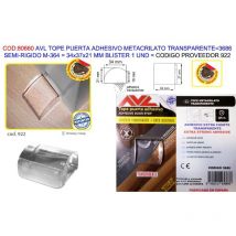 AVL - finst tope puerta adh.metacrilm364 34x37x21mm bl1u 3686(922)