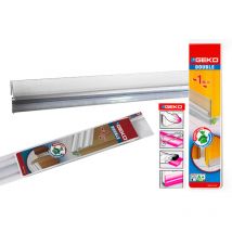 Geko Bajo Puerta Adhesivo pvc Perfil 1m x 38mm Transparente 1450/10