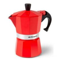 Mibricotienda Orbegozo cafetera aluminio 3 tazas kfr 340 roja ref 17927