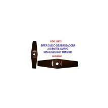 Disco curvo para desbrozadora de 2 dientes 30,5x3x20mm - Sifer