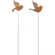 Mica Gartenstecker Vogel Rost 85 cm Gartenfiguren