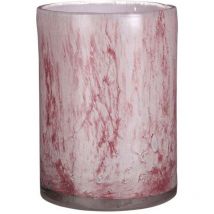 Mica Glas Vase Estelle zylinder hellrosa, 23 x 17 cm Deko-Accessoires