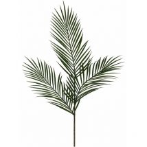Mica - hojas de palmera areca color verde 99CM. plantas artificiales para adorno en casa, oficina, jardin, etc.