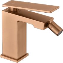 Mice Collection - Mice- Robinet De Bidet À Levier Unique En Laiton - Robinet De Toilette Hygiénique Pour Eau Chaude/froide Or Rose Brossé Bdp048-2orc