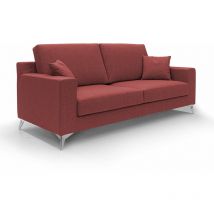 Michael Canapé en tissu imperméable antitache T03 186 cm rouge