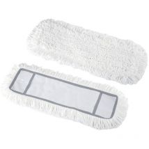 Clean Home Mikrofaser Plüsch Wischmoppbezug 42x10 cm 6 Stück - Michelino