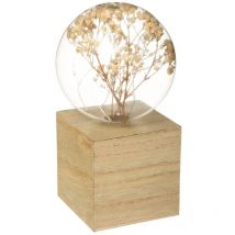 Lampada con base in legno micro h18cm Atmosphera Créateur D'intérieur