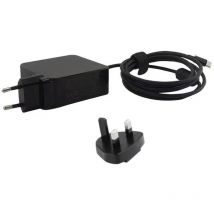 Microbattery - Micro Batterie mbxusbc-ac0001 Indoor 45 w Schwarz Power Adapter & Inverter - Wechselrichter-Adapter (45 w, Indoor, Laptop, Schwarz)