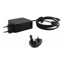 Micro Battery mbxusbc-ac0001 Indoor 45 w Black Power Adapter & Inverter - adattatori per inverter di potenza (45 w, Indoor, Laptop, Nero)