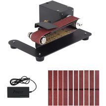 Micro levigatrice a nastro da 250 w, motore 775, mini lucidatrice elettrica fai-da-te, 7 velocità regolabili, lucidatrice da tavolo per carta
