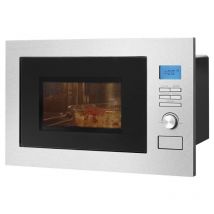 Clatronic - Micro ondes encastrable avec grill Inox Bomann MWG3001HEB