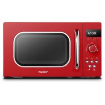 Comfee - Micro-ondes rétro de 20L cmsro 20 di rd - 800W - Rouge