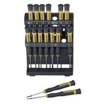 Proxxon - Micromot micro pour l'électronique et la mécanique de précision Jeu de tournevis 15 pièces vis à fente, crucifo