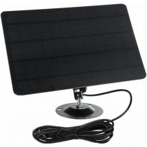 Mumu - Micro-USB-Solarpanel 10 w 5 v 2000 mAh 360-Grad-Drehung Wasserdichtes an der Wand befestigtes monokristallines Silizium-Solarpanel für