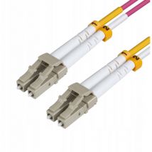 1.5m - lc/upc-lc/upc - 1,5 m - OM4 - lc - lc - Mâle/Mâle - Violet (FIB440401.5P) - Microconnect