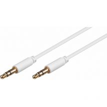 AUDLL1W 1m 3.5mm 3.5mm White audio cable - Audiokabel (3.5mm, Stecker, 3.5mm, Stecker, 1m, Weiß) - Microconnect