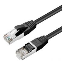 CAT6A s/ftp 0.25m Black lszh Shielded Network Cable, lszh, AWG26 cu (MC-SFTP6A0025S) - Microconnect