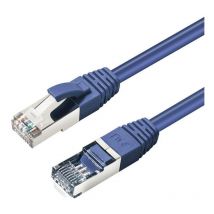 CAT6A s/ftp 1m Blue lszh Shielded Network Cable, lszh, AWG26 cu (MC-SFTP6A01B) - Microconnect