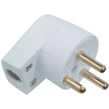 MicroConnect dänischer abgewinkelter weißer Netzstecker, DKPLUG