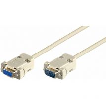 Microconnect Db9-db9 3m Grau - Kabeladapter (db9, Db9, Stecker/buchse, 3 M, Grau)