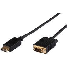 Microconnect - DP-VGA-MM-200 - 2 m - DisplayPort - vga (D-Sub) - Mâle - Mâle - Or