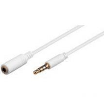 Microconnect - 3,5mm - 3,5mm, 5,0m Audiokabel 5 M White - Audiokabel (5,0m, 3,5mm, 3,5mm, 3,5mm, 5 M, Weiß)
