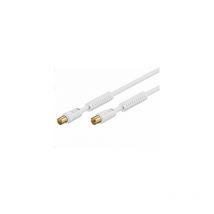 Microconnect M-F 10m - Cable coaxial (10 m, Male Connector/Female Connector, Blanco, 75 Ω)