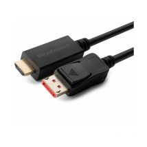 MicroConnect 4K Displayport 1.4 to HDMI 2.0 Cable Supports 4K2K@60Hz and 3D Black gold plated Support HDCP1.4 (MC-DP-HDMI-0504K)