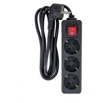 MC-GRU0035BS Mehrfachsteckdose 5 m 3 AC-Steckdosen Indoor Schwarz - Microconnect