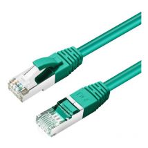 CAT6A s/ftp 0.5m Green lszh Shielded Network Cable, lszh, AWG26 cu (MC-SFTP6A005G) - Microconnect