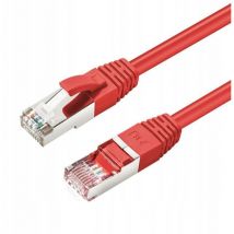 CAT6A s/ftp 1m Red lszh Shielded Network Cable, lszh, AWG26 cu (MC-SFTP6A01R) - Microconnect