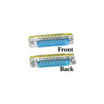 Microconnect - MOD2525 Cable Adapter - Adaptateur de câble (DB25, DB25, bleu, acier inoxydable, mâle/mâle)